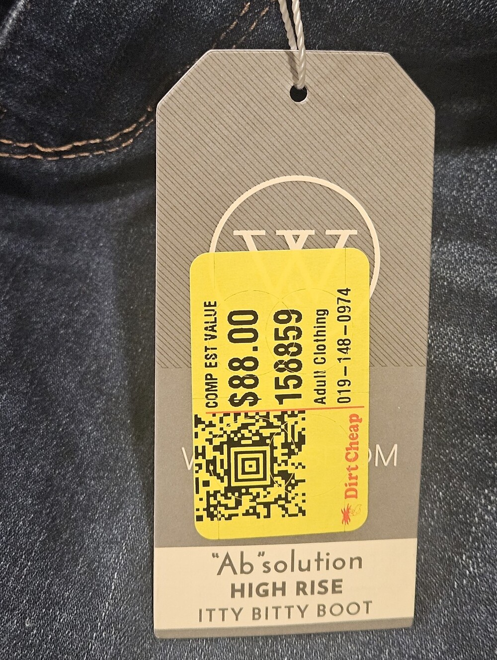 Wit & Wisdom Jeans Womens Size 2 Blue Ab Solution High Rise Itty Bitty Boot NWT - Picture 7 of 8